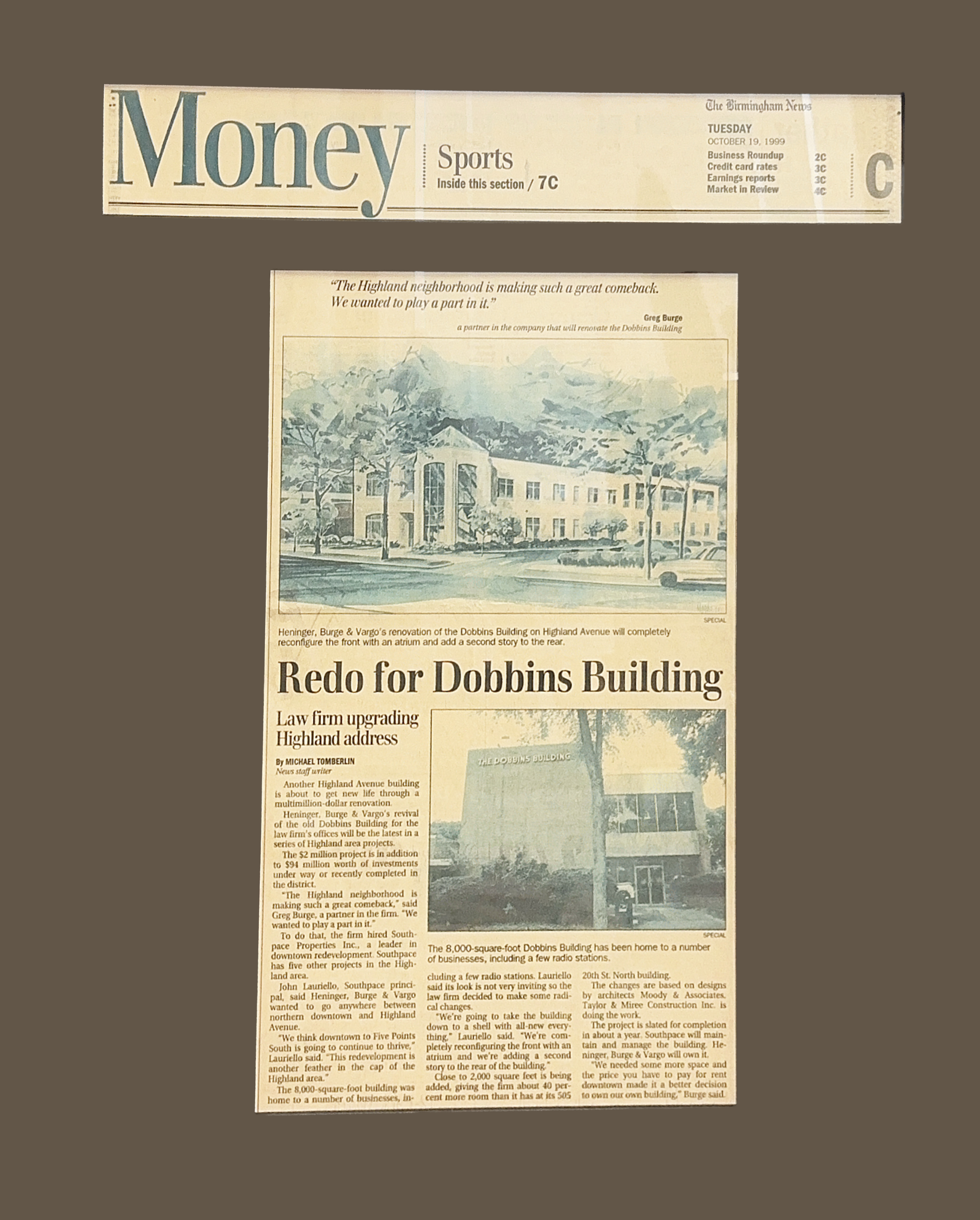 Dobbins Building Article