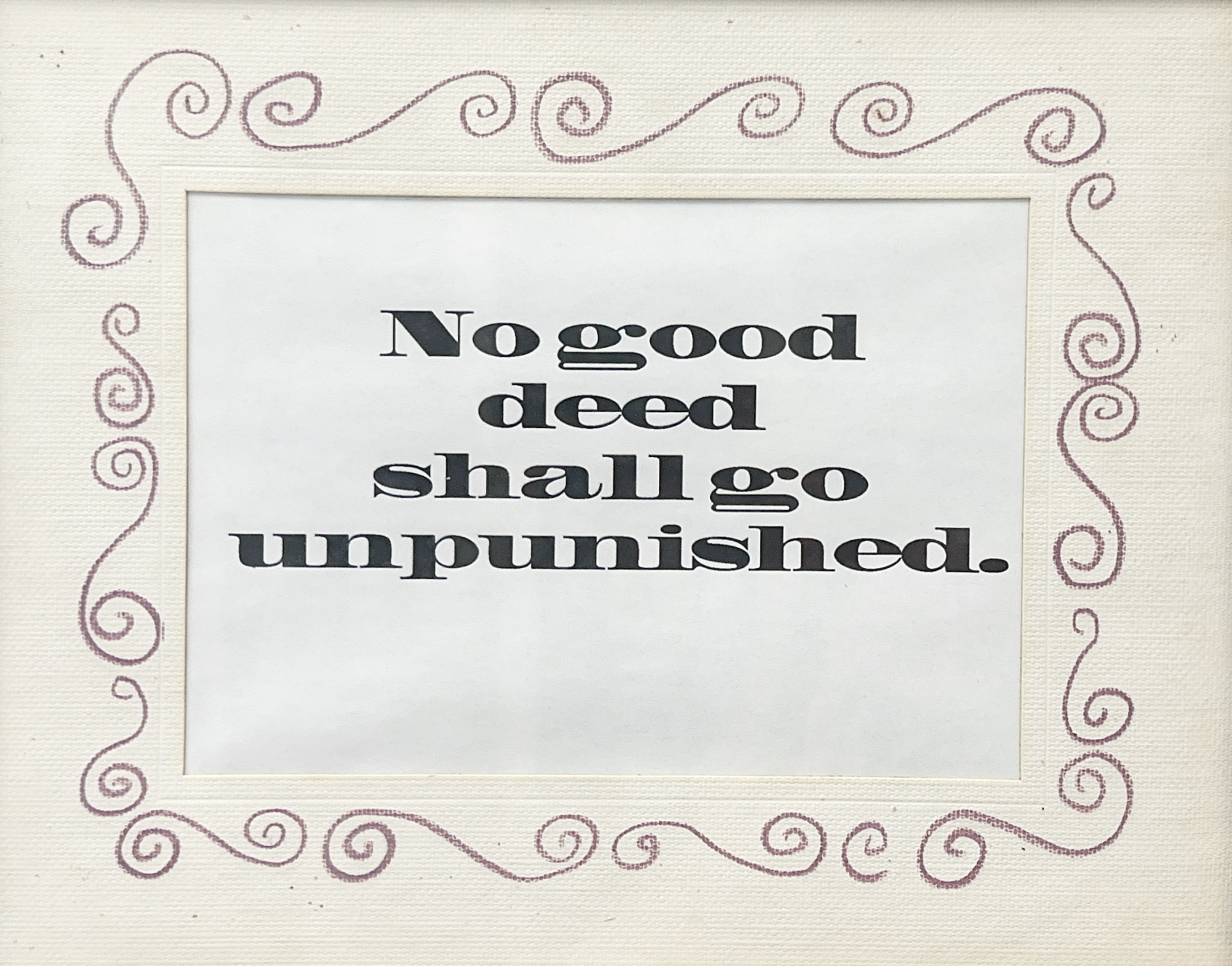 No Good Deed Article