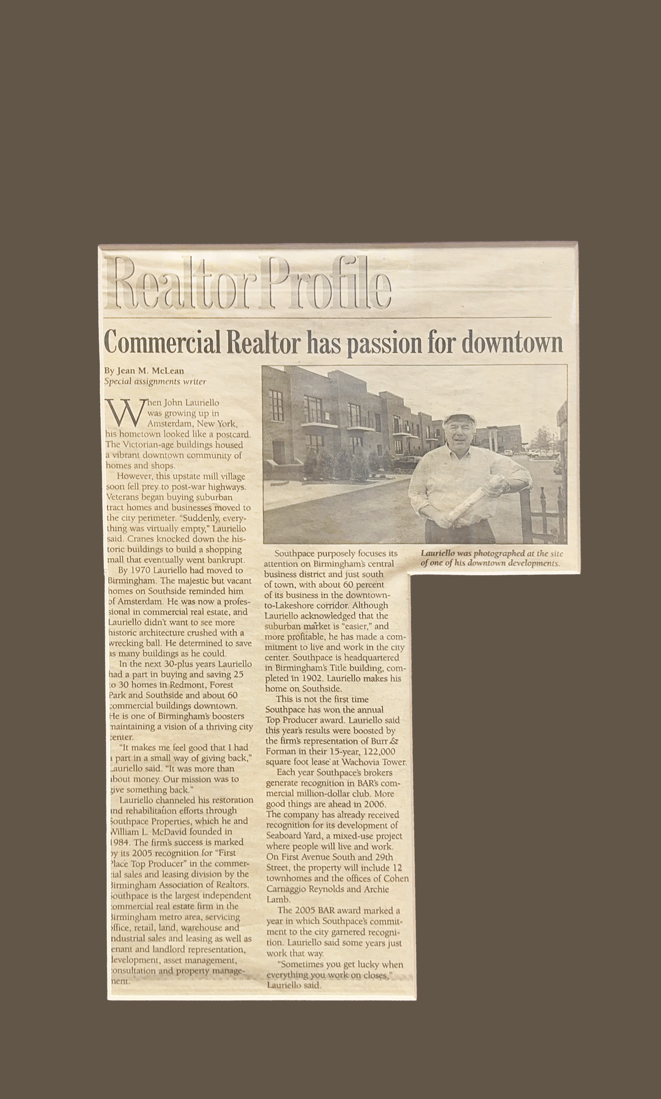 Realtor Profile Article